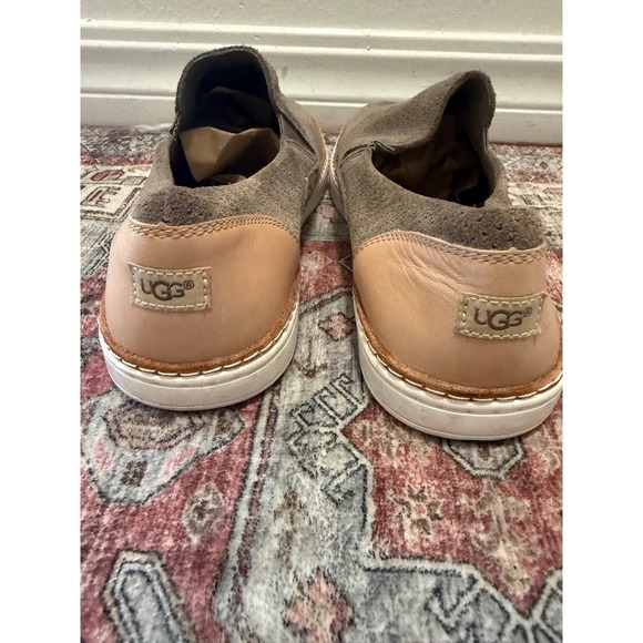 UGG Cas Perforated Suede Slip On Sneakers Taupe Brown Leather 1018375 Mens 10 - Picture 4 of 6